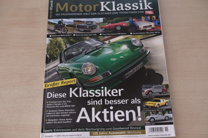 Deckblatt Motor Klassik (11/2011)